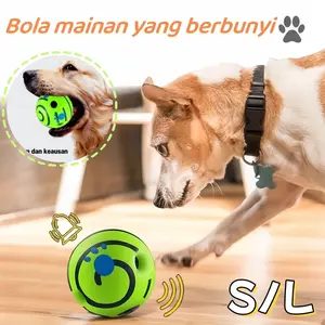 Pet Mainan anjing kucing Bola Listrik Bergulir Cerdas Hewan Peliharaan Bola mainan hewan peliharaan