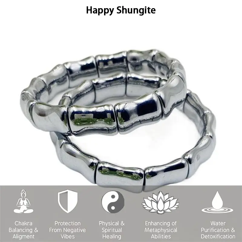 Terahertz bamboo link bracelet Fashionable men's and women's versatile bracelets can quickly melt ice and cool in summer