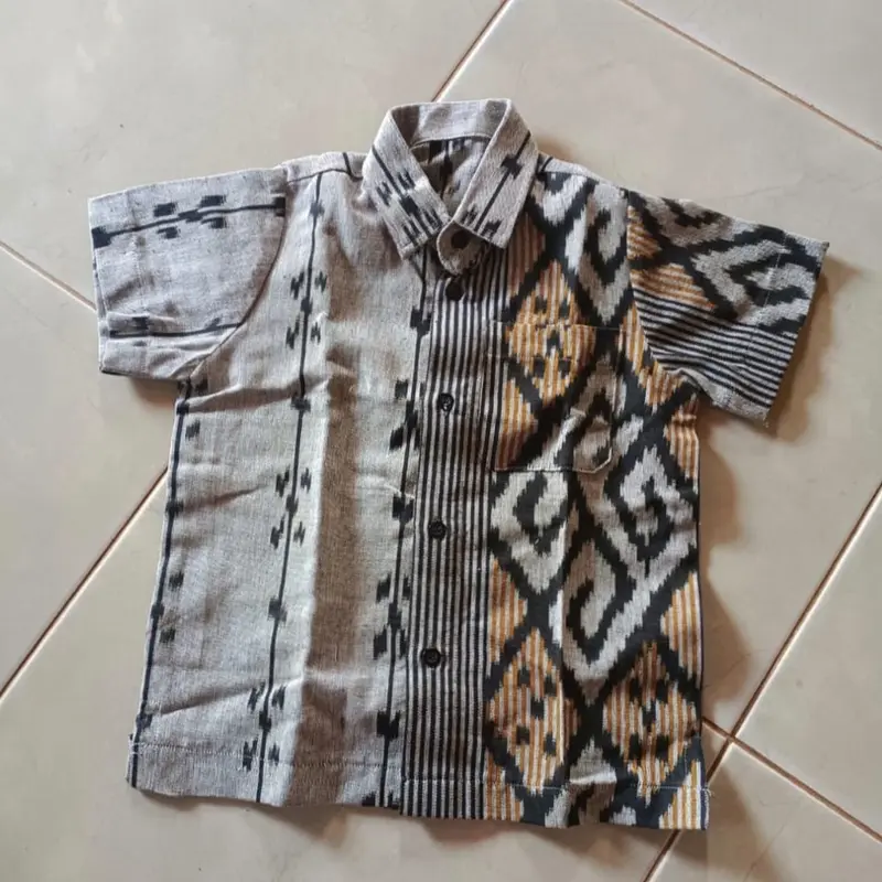 Kemeja anak tenun - kemeja tenun anak - baju tenun anak - baju anak tenun - etnik sumba 1