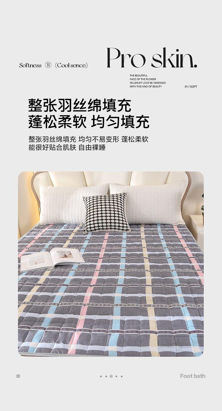 Product Introduction of New Four Seasons Foldable Non-Slip Thin Mattress Tatami Protective Pad Single Double Student Dormitory Protective Pad 4