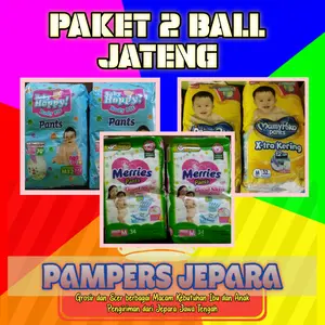 Popok Mamypoko Baby Happy Merries Pants Bayi Paket 2Ball JATENG