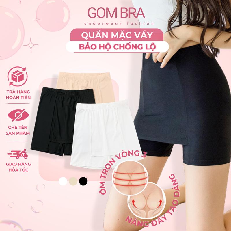Quần bảo hộ mặc trong váy Gom Bra, chống lộ thoải mái di chuyển, ôm trọn vòng 3  - SA-MV11
