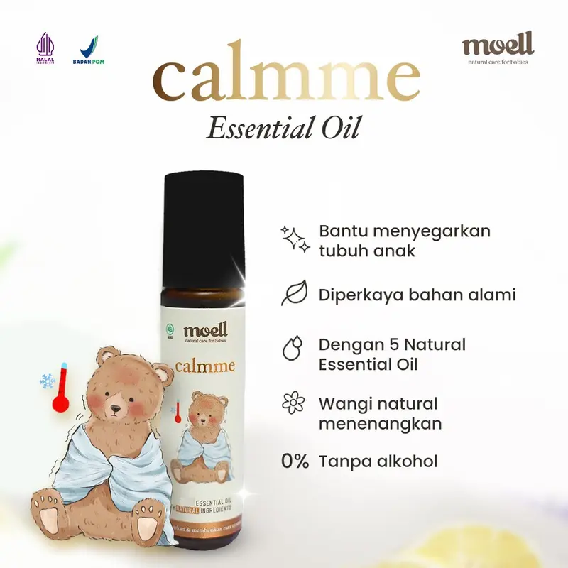 Moell Bye Natural Essential Oil Stuffy Nose First Care Fit Me Calm Me Tummy Wind Bug Bites 3