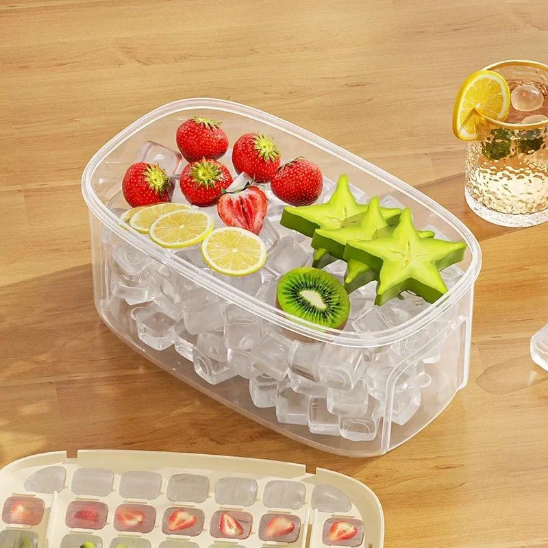 28Grids Ice Cube Tray Press Type Ice Block Mold for Home Storage Making Mold Summer Ice Maker Kitchen Sealed Maker 1