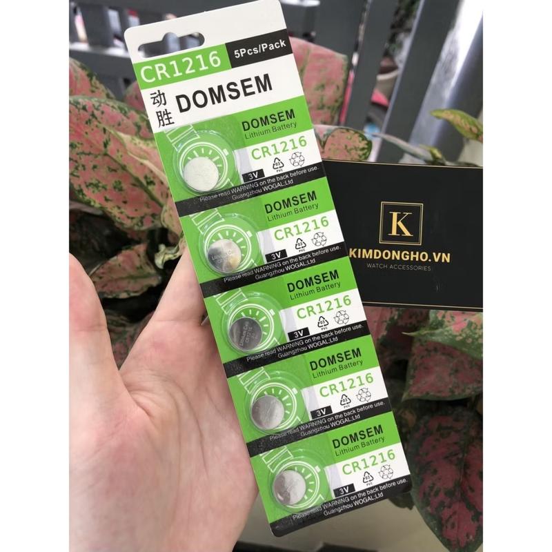  Vỉ 5 Viên Pin Đồng Hồ Điều Khiển Các Loại 3V CR1216 1216 
