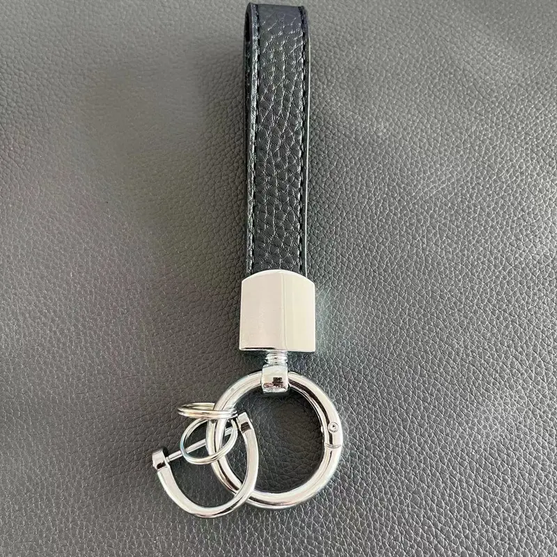 Fashion Car Key Keychain, PU Leather Car Key Holder, Universal Car Key Holder for Women & Men, Car Accessories for Daily Use 4