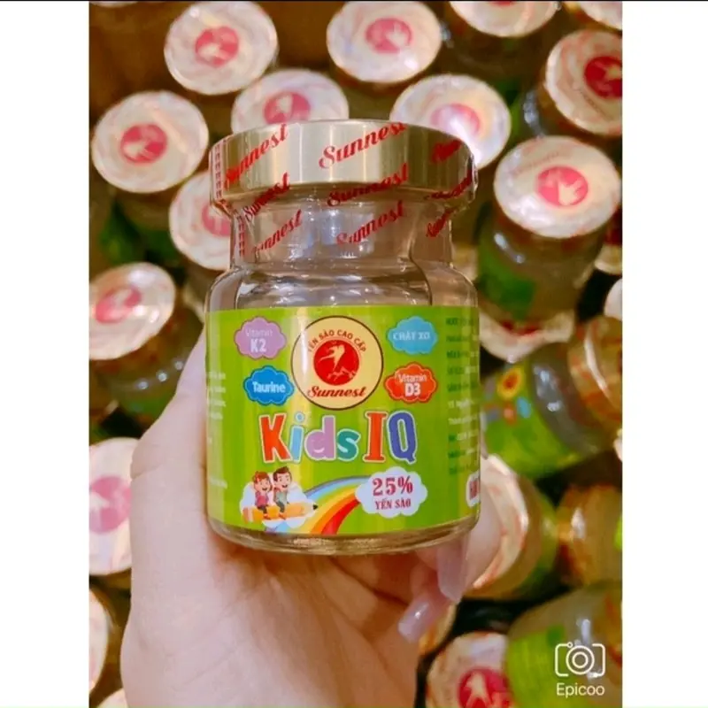 Combo 10 Lọ kid IQ 25% yến bổ dưỡng cho bé date mới, hổ trợ sức khỏe. bổ sung  Vitamin và Men Vi Sinh 4