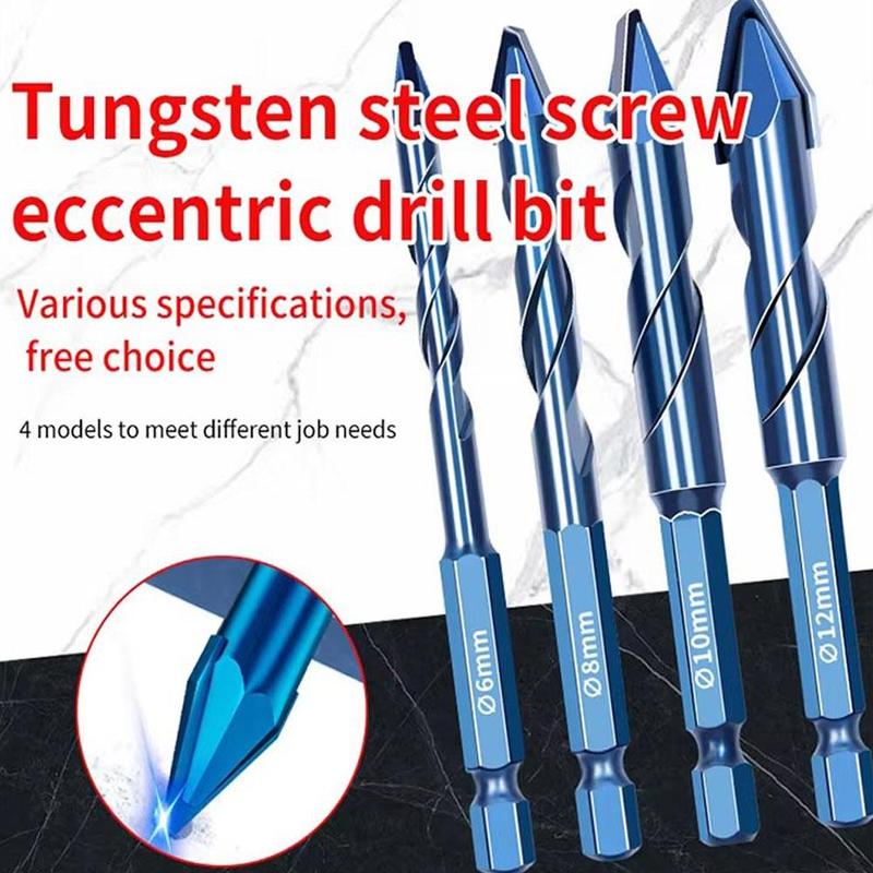 Product Introduction of Crooked Eccentric Drill Bit Stone Ceramic Brick Glass Opener Hexagonal Hole Handle V6J6 27
