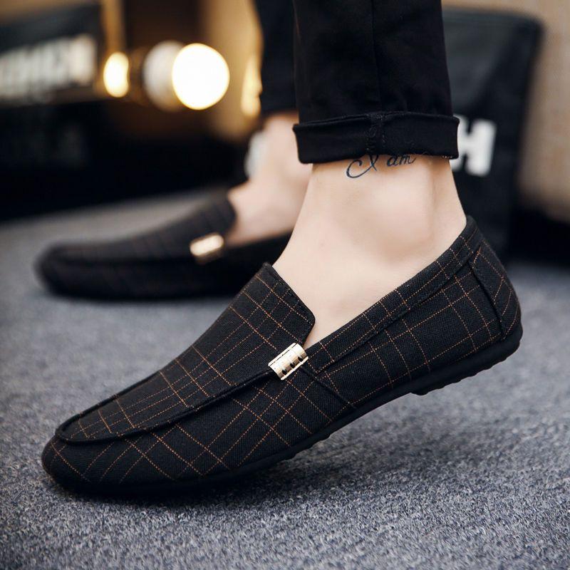Giày Lười Nam, Bộ Sưu Tập Mùa Lò Xo 2024 Và Mùa Hè, Giày Lười, Thoáng Khí, Giày Thường Ngày Giày Lười, Giày Vải Bắc Kinh Cũ, Thời Trang Shoes 0