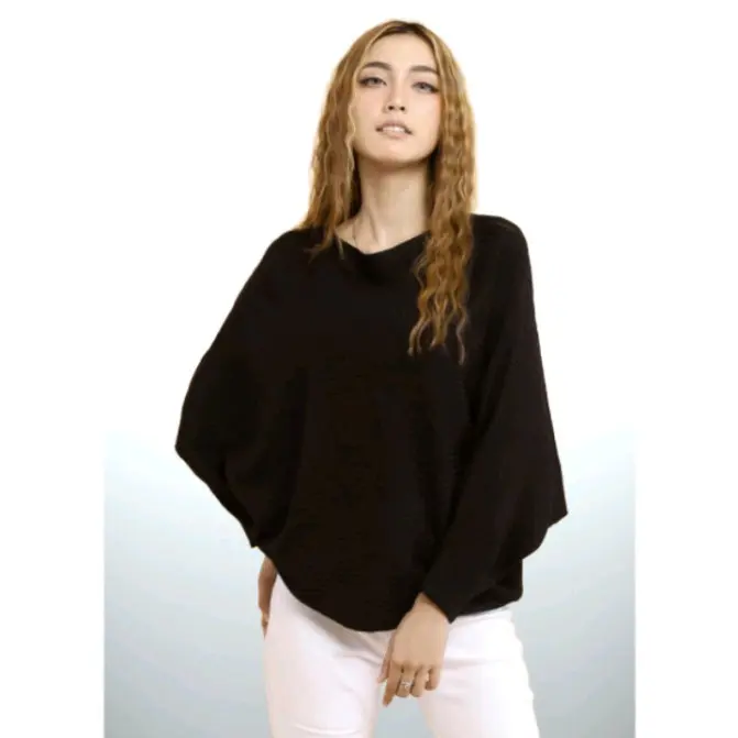 lasperal bluss Batwing real rajut berkualitas jumbo all size fit L Crew Neck 1