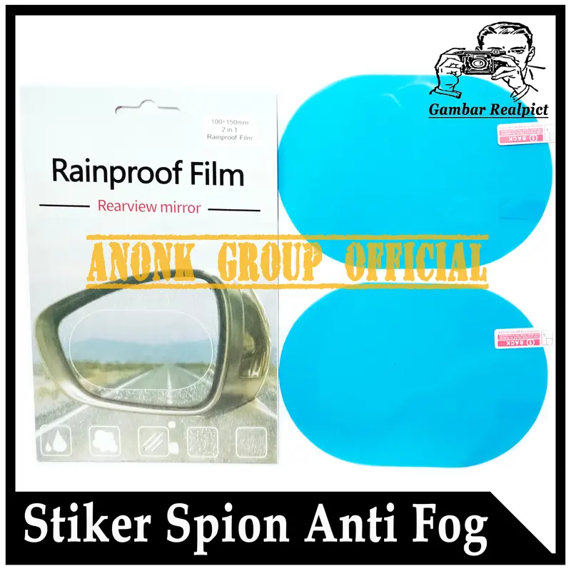 Stiker Anti Fog Spion Mobil Motor / Stiker Kaca Spion Anti Air/Hujan 2
