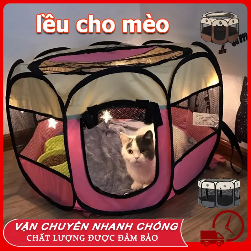 lều cho mèo đẻ thể gập lại Ổ Đẻ cho Chó Lều tổ mèo cỡ lớn chống thấm nước, chống trầy xước Ổ Đẻ Cho Mèo Chó Gấp Gọn cat  housing
