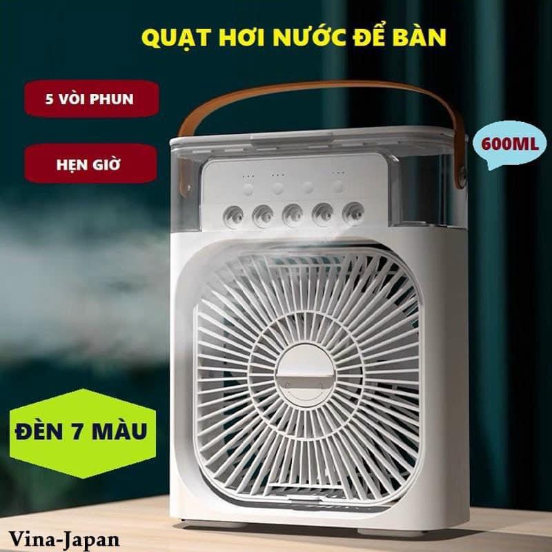 ( Hàng loại 1 ) Quạt Điều Hòa Hơi Nước Mini 600ml Cỡ To, Phun Sương Tạo Ẩm Làm Mát Văn Phòng Phụ Kiện Mobile ( ảnh thật ) Fan QuạT