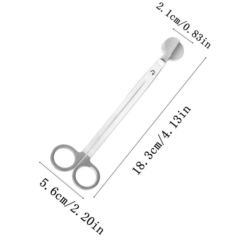 Candle Wick Trimmer Without Candle, 1 Count Stainless Steel Candle Wick Cutter, Portable Candle Wick Trimmer Tool 2