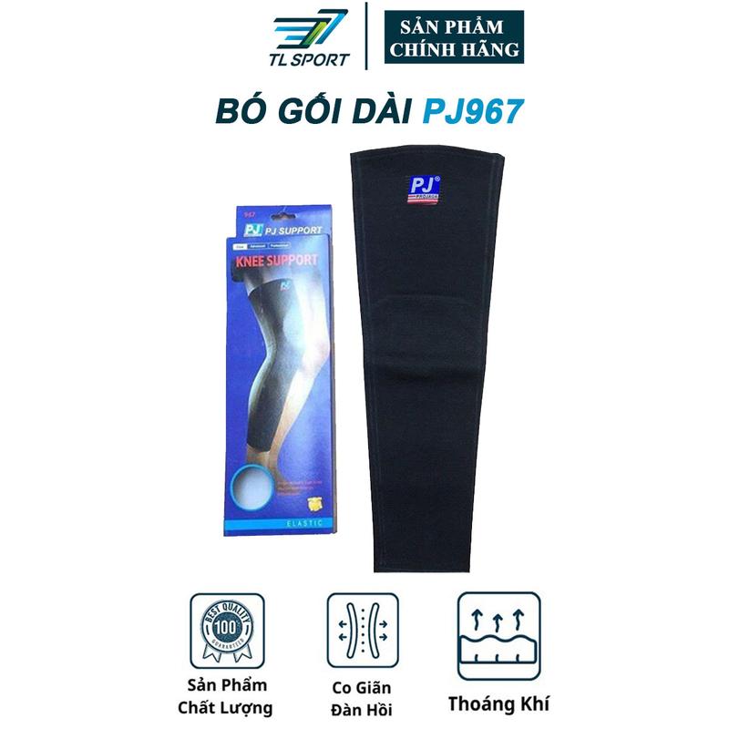 Bó Gối Thể Thao Dài PJ PJ967,  Dày Dặn Co Giãn Tốt, Phù Hợp Cho Môn Bóng Chuyền, Cầu Lông, Chạy Bộ, Đá Bóng, Tập GYM Nam Thun Phụ Kiện Đồng Sport Bi Tập Thể Dục