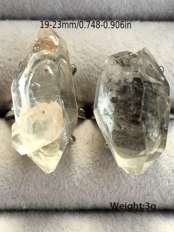 Natural Crystal Ring, Fashion Jewelry for Party, Daily Clothing Decor, Trendy All-match & Exquisite Jewelry for Birthday Gift 1