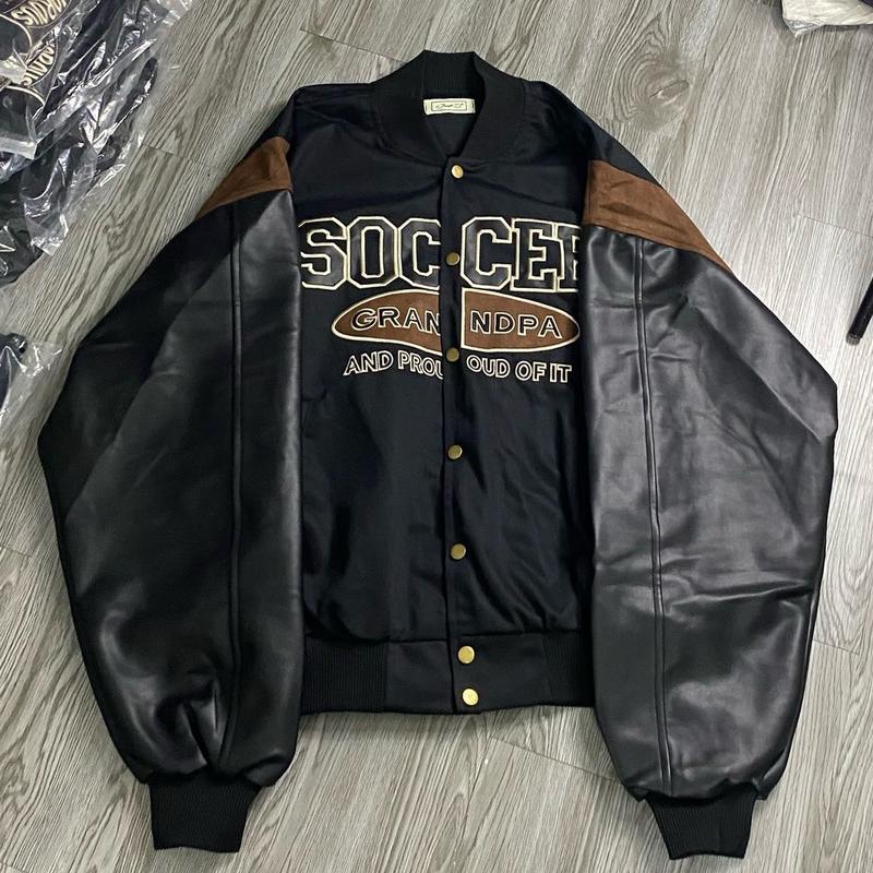 ÁO KHOÁC BOMBER SOCCER PHỐI DA CAO CẤP UNISEX 3