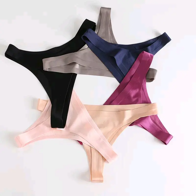 Finetoo Celana Dalam Wanita Ice Slik Seamless Cd Wanita Hitam Sexy Hitam Sexy