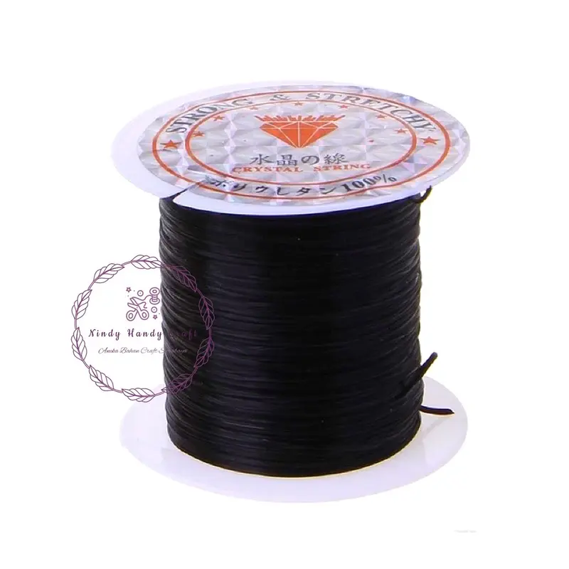 Senar Elastis 0.5/0.6/0.7/0.8/1.0mm Per Roll - Benang / Benang Karet / Benang Melar / Tali Senar 4