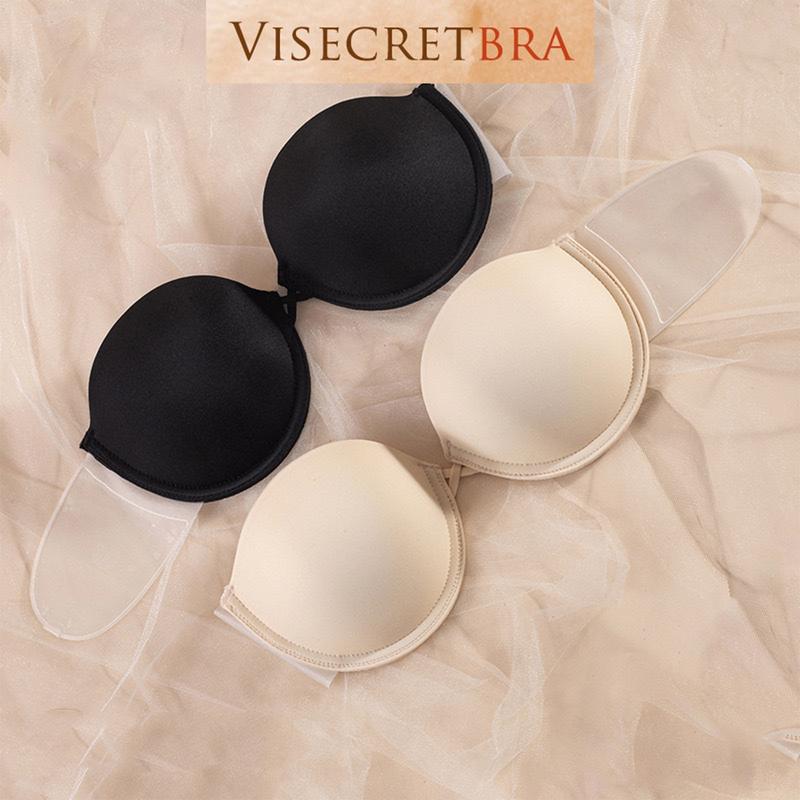 Áo Lót Quây Nữ Cup Ngang Dán Chống Tụt Mút 2cm Có Gọng Giúp Gom Quả Nâng Vòng 1 -- VN240554 women