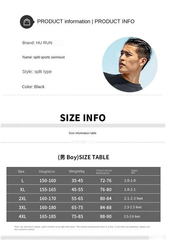 Product Introduction of Outdoor Sports 2024 Swimsuit Men's Swimsuit Suit Men's Large Size Swimming Shirt Men's Training Swimsuit 19