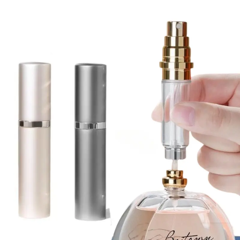 Free Funnle And Sticker Luxury 5ml Travel Bottle, Bottom Filling Travel Portable, Mini Containers Spray Bottle