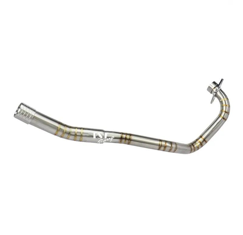 Cổ pô inox 304 thay thế cổ pô zin bị gỉ sét, vân hàn titan, lắp đặt như zin. 6