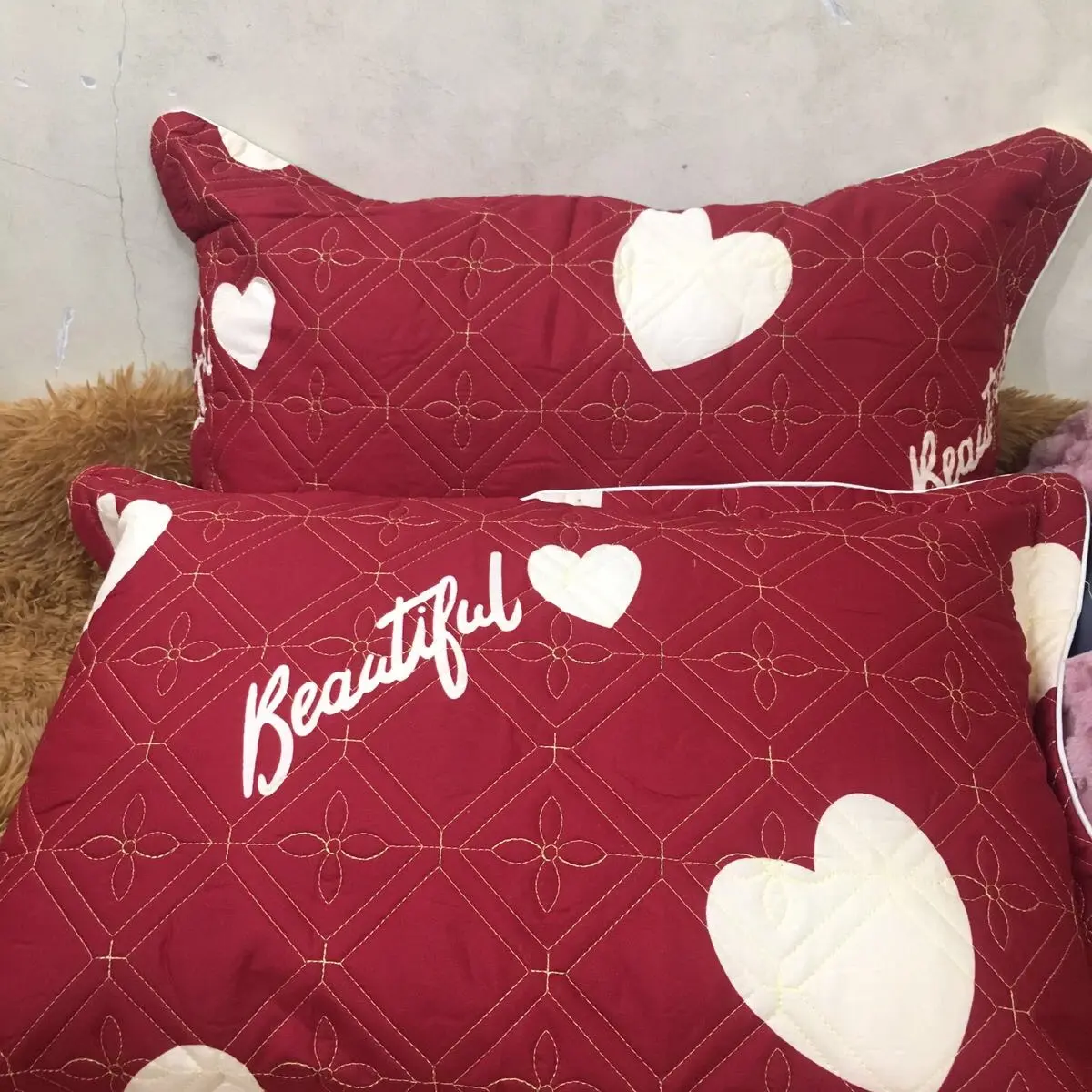 Gối Nằm Có Kèm sẵn ruột, Gối nằm 45x65cm bông hạt cao cấp (Gối căng phồng, rất lâu xẹp)