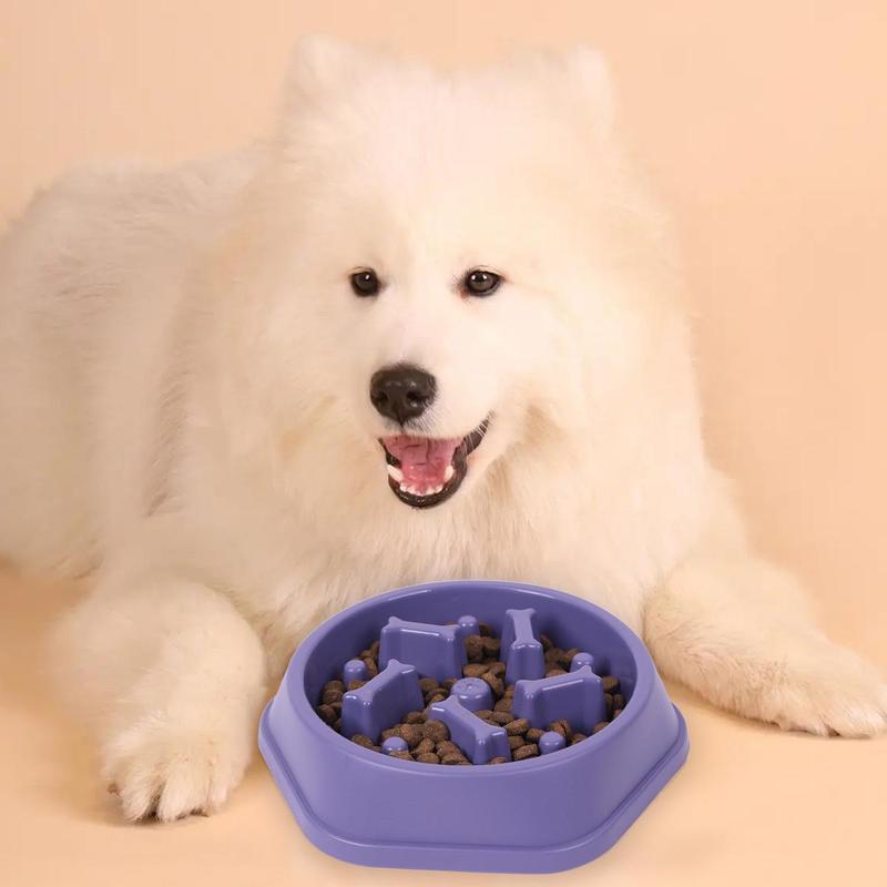 Dog Slow Feeding Bowl, Bone Column Design Dog Feeder, Pet Slow Eating Dish, Pet Feeding Supplies, Dog Accessories 8