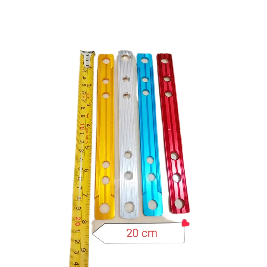 Plat aluminium serbaguna/bracket gantung knalpot ( ukuran 20 cm )