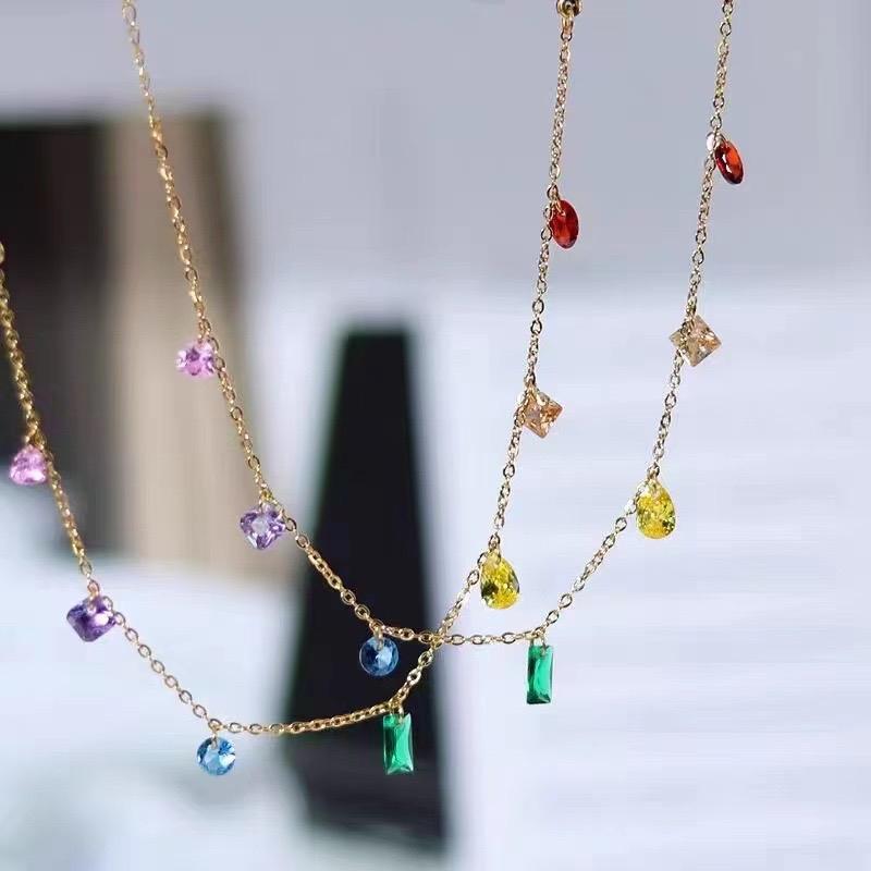 Kalung Titanium Wanita Warna Warni K896 1