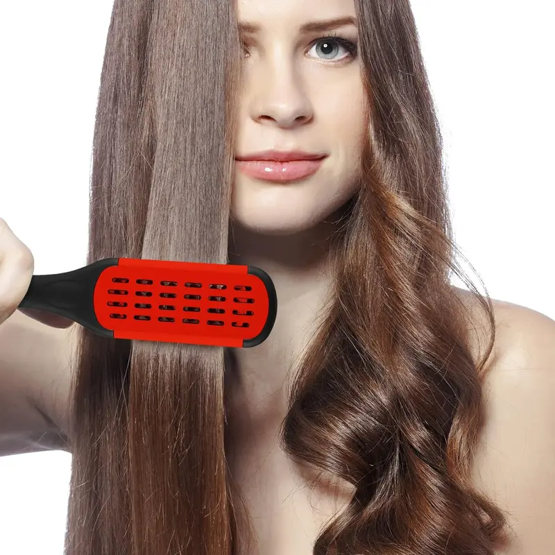 Anti-static Hair Brush, 1 Count V-shaped Hair Styling Comb, Heatless Hair Styling Tool for Straightening, Hairdressing Comb for All Hair Types 3