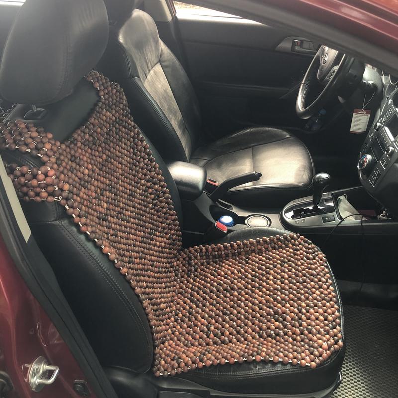 Lót Ghế Ô Tô - Đệm Ghế Hạt Gỗ Loại Khoác Vai Cao Cấp Cho Xe Hơi, Xe Khách