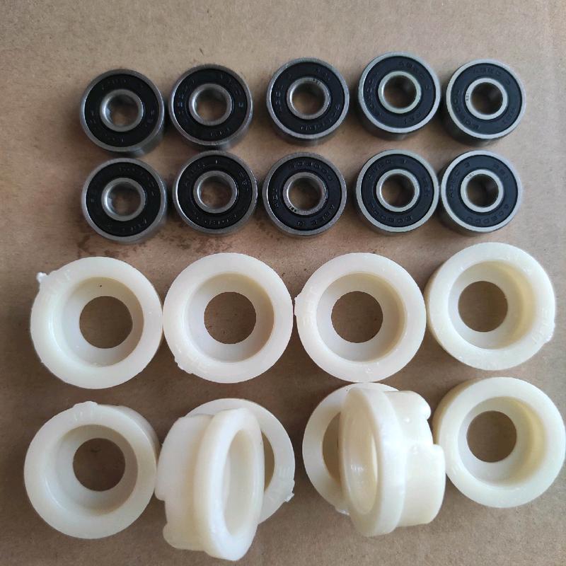 Combo Bộ 10 cái bạc đạn,vòng bi 608  RBI và 10 cái sơ mi nhựa  dùng cho quạt B3,B4,B5,phụ kiện quạt QuạT Fan 1