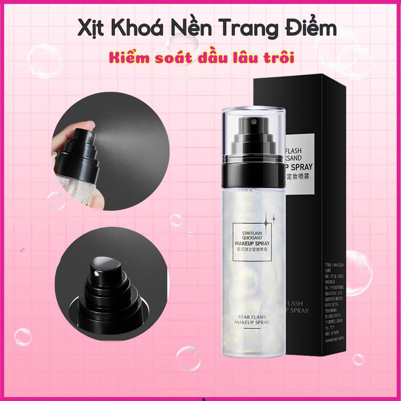 Xịt khóa nền khóa lớp trang điểm dưỡng ấm bắt sáng