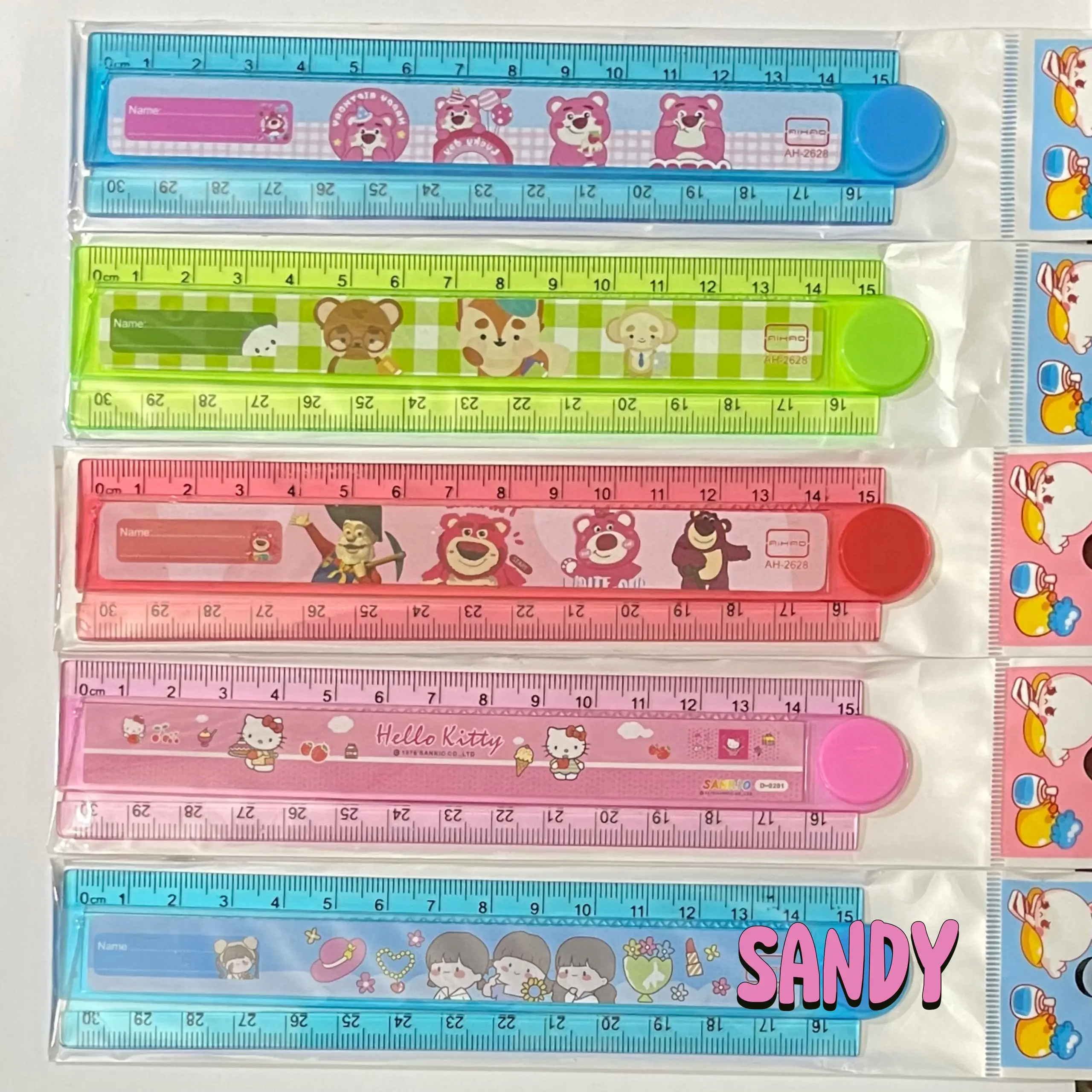 THƯỚC KẺ GẤP GẤU DÂU 30CM nhỏ gọn tiện ích dễ dùng