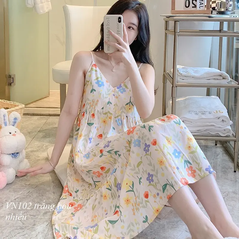 VÁY LANH SĂN Hàng Giao Luôn MẶC NHÀ ĐẦM MẶC NHÀ VN102