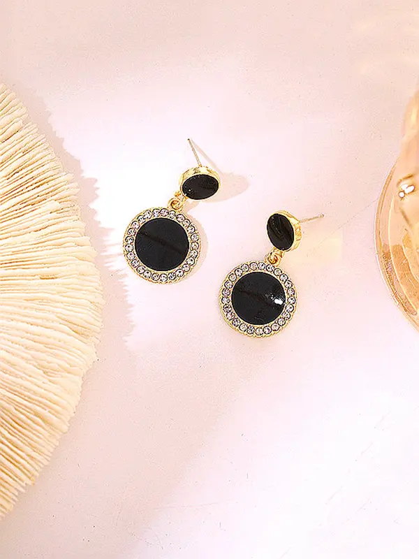 Rhinestone Decorated Dangle Earrings, 1 Pair Elegant Jewelry for Women for Party, Daily Clothing Decor, Trendy All-match & Exquisite Jewelry for Birthday Gift 3