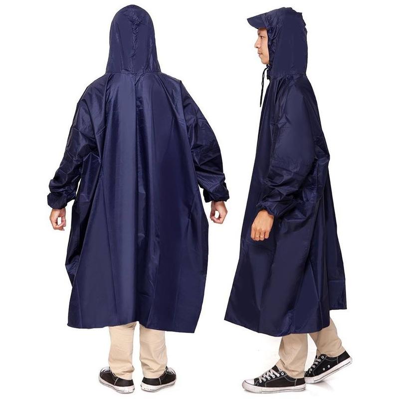 Áo đi mưa BIT không xẻ tà - Áo đi mưa vải dù chất lượng cao áo mưa ích kỷ vải dù PVC - áo mưa bit người lớn