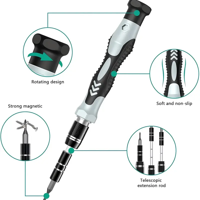 132 in 1 Precision Screwdriver Set, Portable Multifunctional Screwdriver Set, Professional Repair Tool Kit for Phone & Tablet & Computer 8