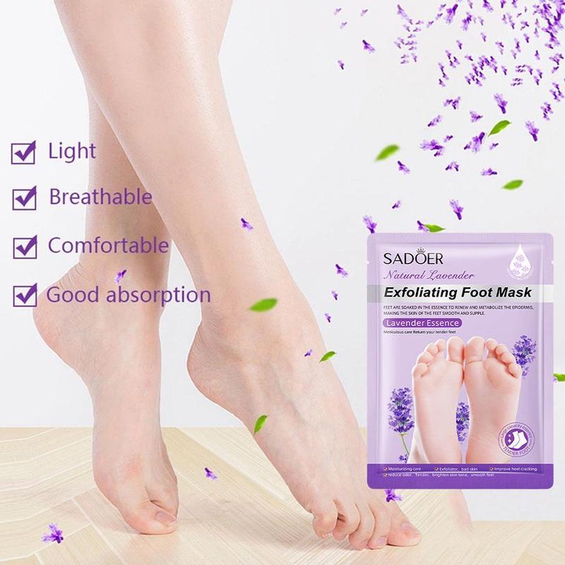 Foot Peel Mask Skin Exfoliating Foot Masks For Dry Rough Cracked Feet Heels Callus Dead Skin R0V9 4