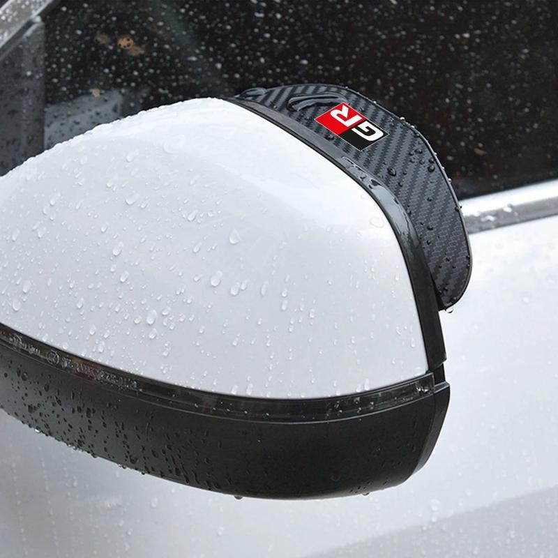 Product Introduction of 2025 Car Rearview Mirror Rain Block Board Side Window Deflector Thick Carbon Fiber Texture Rearview Mirror Window Deflectors 7
