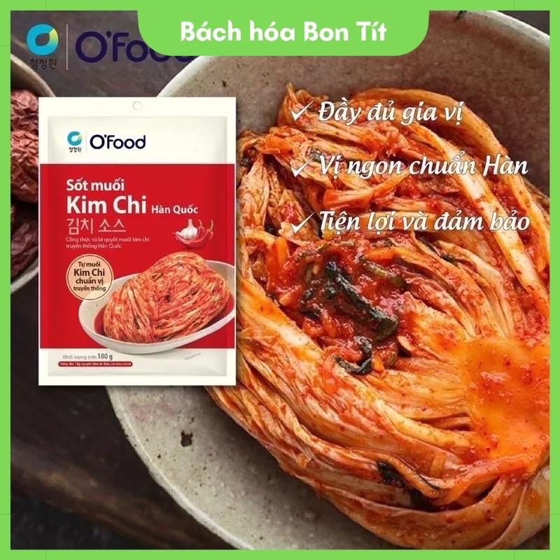 Sốt muối kim chi 180g, gia vị muối kim chi, sốt muối kim chi Hàn Quốc Ofood