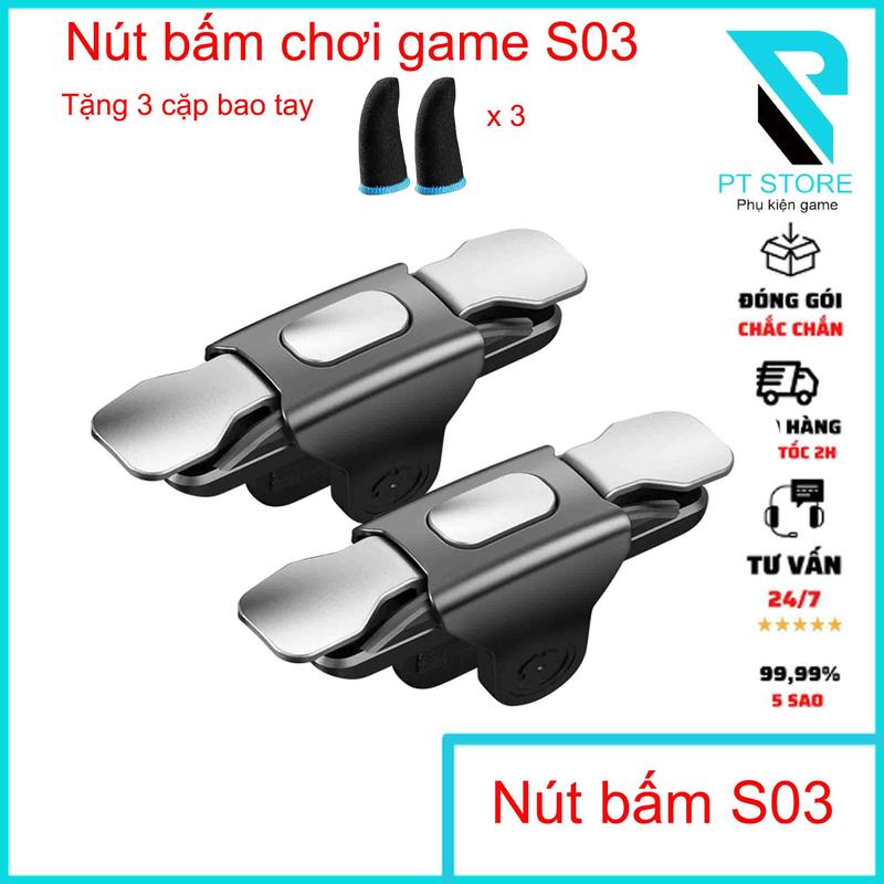Nút Bấm Chơi Game S3 Siêu Nhạy và Đẳng Cấp cho PUBG Freefire và Call of Duty