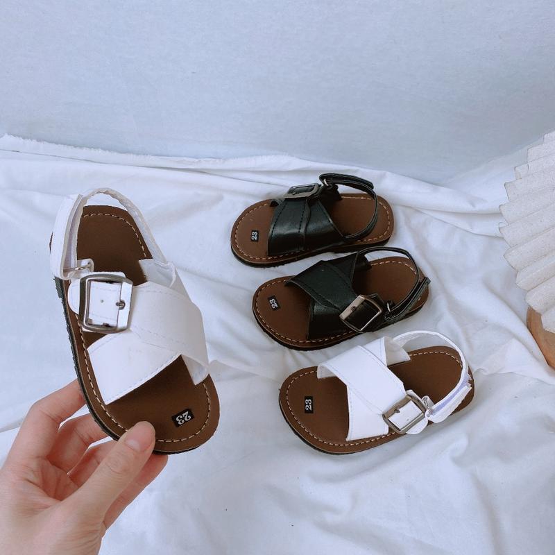 Dép Sandal Dép Quai Hậu Quai Chéo Đính Khóa Điều Chỉnh Dây Cho Bé Trai K231QH