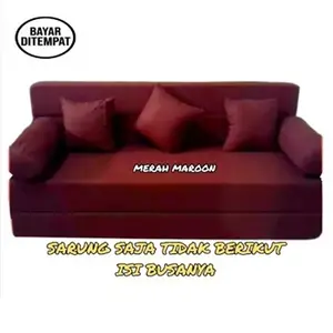 SARUNG SOFA BED/COVER SOFA BED (200X200X20)(200X180X20)(200X160X20)(200X140X20) Kain Resleting