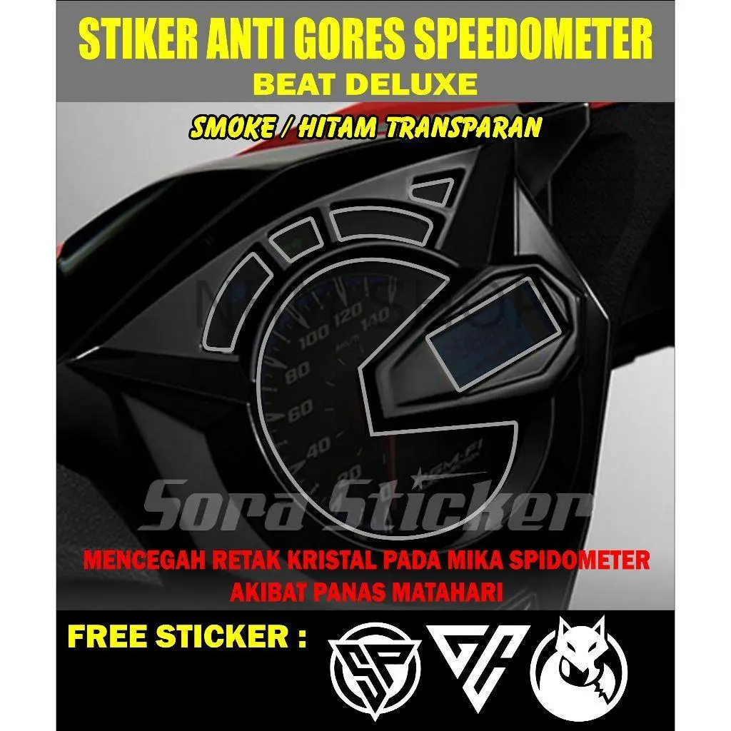 stiker Anti Gores Speedometer beat CBS ISS DELUXE 2020-2023 | pelindung spedometer beat CBS ISS DELUXE (free sticker) Car Sporty
