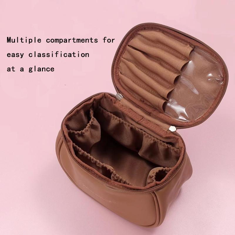 Portable Multi-compartment Cosmetic Bag, Retro Cute Large Capacity Waterproof Storage Bag, Travel Portable Toiletry Bag, Suitable for Storage Of Sundries, Cosmetics and Toiletries 2