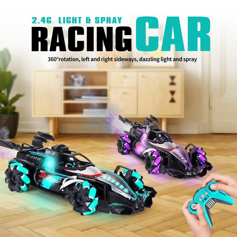 Product Introduction of Car Toy Remote Control Car Toy Four-Wheel Drive Light Spray Racing Gesture Induction F1 Equation Stunt Drift Car Children's 14