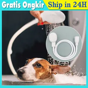 Multi-functional Pet shower Head Spray extension flexible Drains Strainer Bath Hose